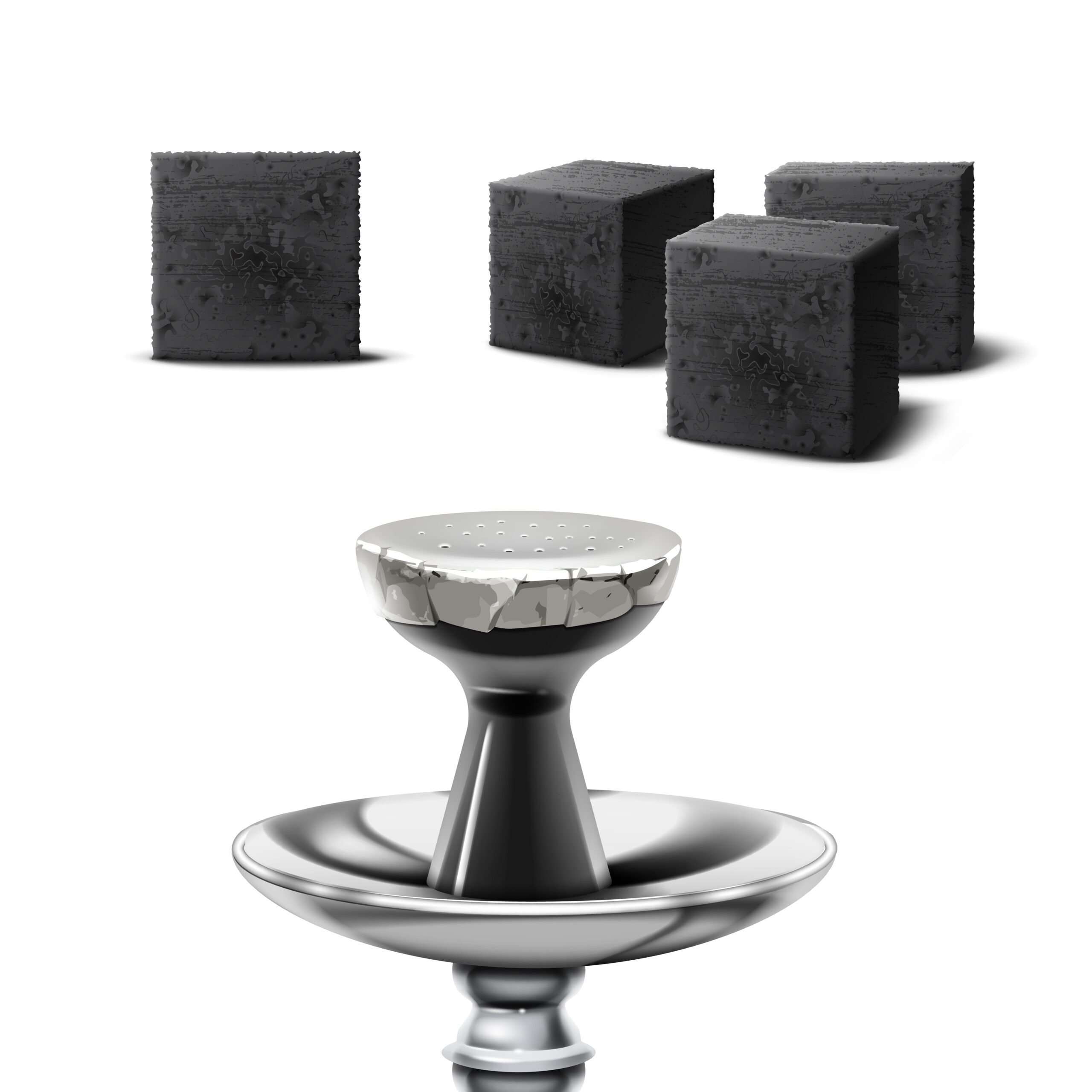 Natural Cube Shape Hookah Charcoal Guide